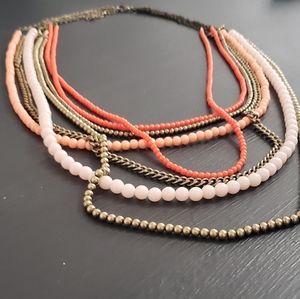 Layered Small Pearl Necklace EUC